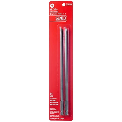Duraspin Phillips #2 X 9 In. L Replacement Bit Steel 2 Pk