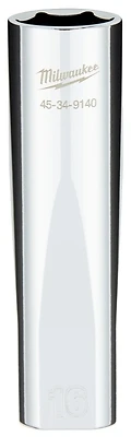 1/2 In. Drive 16 Mm 6-point Deep Metric Socket With Four Flat Sides