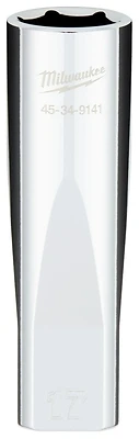 1/2 In. Drive 17 Mm 6-point Deep Metric Socket With Four Flat Sides
