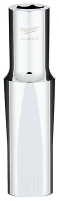 1/2 In. Drive 11 Mm 6-point Deep Metric Socket With Four Flat Sides