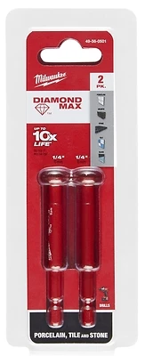 Diamond Max 1/4 In. Diamond Grit Hole Saw 2-pack 49-56-0501