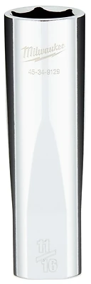 1/2 In. Drive 11/16 In. 6-point Deep Socket With Four Flat Sides