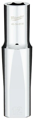 Milwaukee 1/2 In. Drive 12mm 6-Point Deep Metric Socket