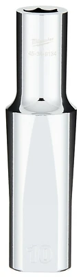 1/2 In. Drive 10 Mm 6-point Deep Metric Socket With Four Flat Sides