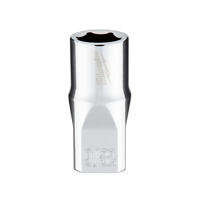1/4 In. Drive 9/32 In. 6-point Shallow Standard Socket With Four Flat Sides