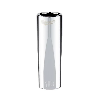 3/8 In. Drive 16 Mm 6-point Deep Metric Socket With Four Flat Sides