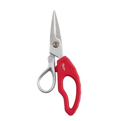 10.65 In. Electrician Snips With Chrome-plated Steel Construction