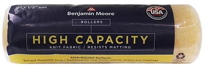 Benjamin Moore U66004-018 High Capacity Knit Roller Cover, 9 In. x 1/2 In. Nap, 1 Pk