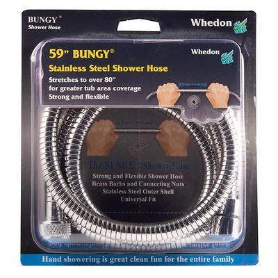 Whedon AF205C Bungy Metal Stretch Shower Hose, 59-80 In.