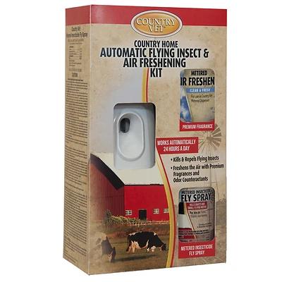 Enforcer Country Vet 321978CV4A Automatic Flying Insect & Air Freshener Dispenser Kit