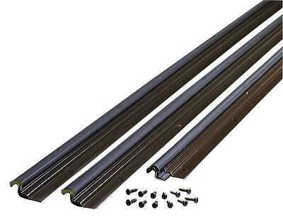 M-D 87783 Foam Stop Weatherstrip, Vinyl Clad Aluminum, Bronze, 36 x 84-In.