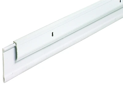 M-D 05769 Door Sweep, Aluminum & Vinyl, White, 36 In.