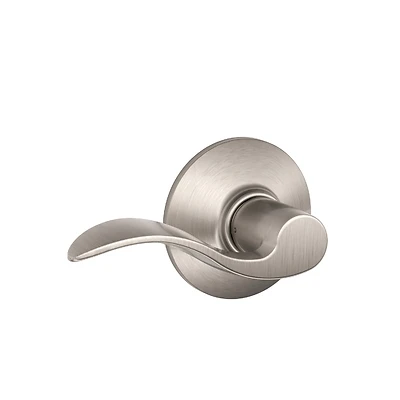 Satin Nickel Accent Passage Door Lever F10acc619 - Non-handed, Grade 2