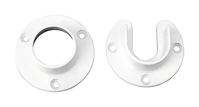 Knape & Vogt Closet-Pro HD CD-0010-WT Pole Socket, Steel, White