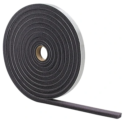 M-D 02113 Open-Cell Foam Weatherstrip Tape, Gray, 1/2 x 3/4 in. x 17 ft.