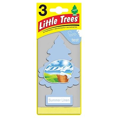 LITTLE TREES FRSHNR 3PK SUMMER LINEN