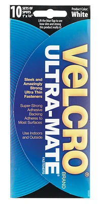 VELCRO 10-Pack 0.75-in White Fasteners