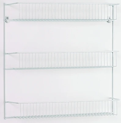 ClosetMaid 802200 Wire Shelf Wall Rack, 3-Tier, White, 18-In.
