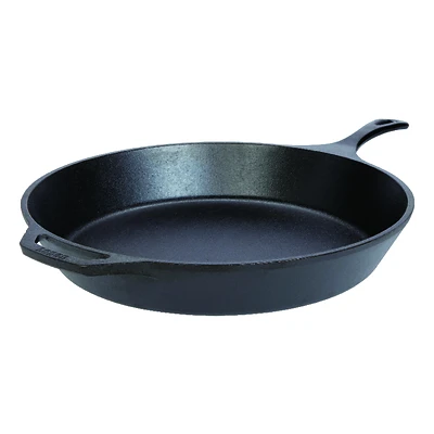Skillet, Seasoned Cast Iron, 15-In.