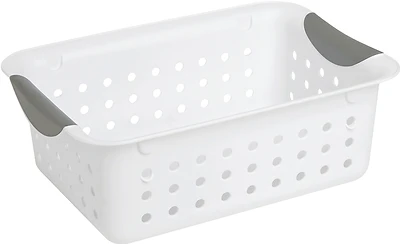 Sterilite 16228012 Ultra Small Storage Basket, 11.125" x 8", White