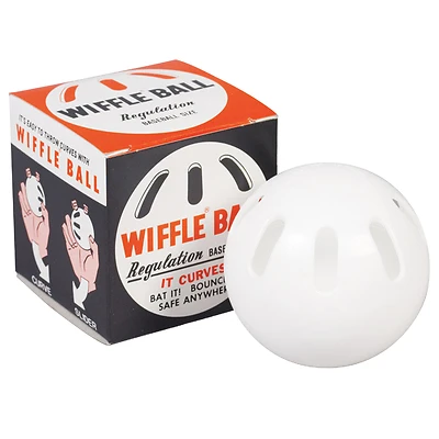 Wiffle 639C Baseball, 9 In. Dia., Plastic, White