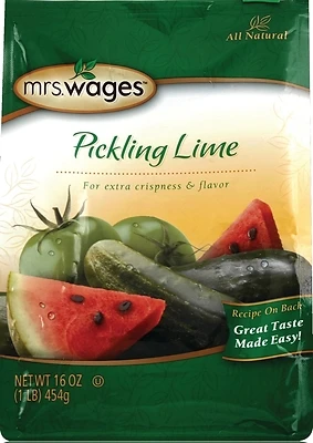 Mrs. Wages W502-D3425 Pickling Lime Mix, 16 oz Bag