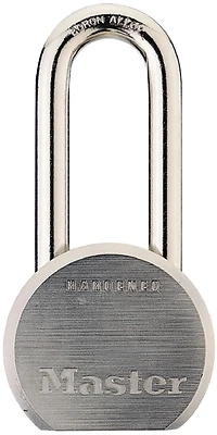 Master Lock 930DLHPF Padlock, 2-1/2 In. Solid Steel, Keyed Different