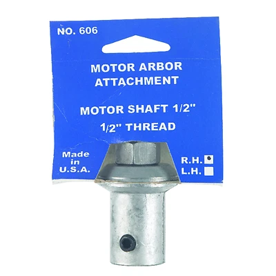 Chicago Die Casting 6065 Motor Arbor Attachment, 1/2 In. Shaft