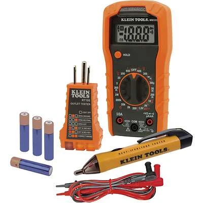 Klein Tools 69149P Electrical Test Kit, Multimeter, Voltage and Receptacle Tester