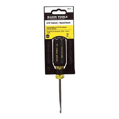Tools 3/16 In. X 3 In. Cabinet-tip Slotted Screwdriver - Model 601-3