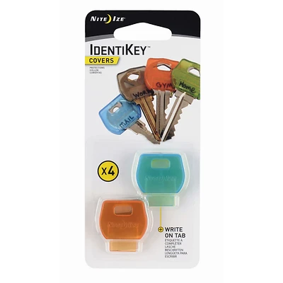 Nite Ize KID-A1-4R7 IdentiKey Key Covers, Rubber, 4-Ct.