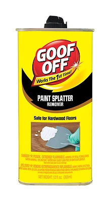Goof Off FG900 Paint Splatter Remover, Liquid, 12 oz.