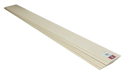 Midwest Products 4003 Basswood Sheet, 3/32 In. X 3 In. X 3 Ft.