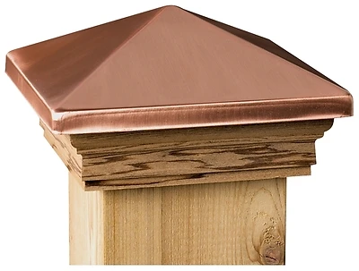Maine Ornamental 72217 Post Cap, 4 x 4 In., Cedar Wood