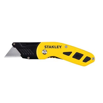 Stanley STHT10424 Compact Folding Utility Knife, 2-7/16 In. Blade, Black/Yellow