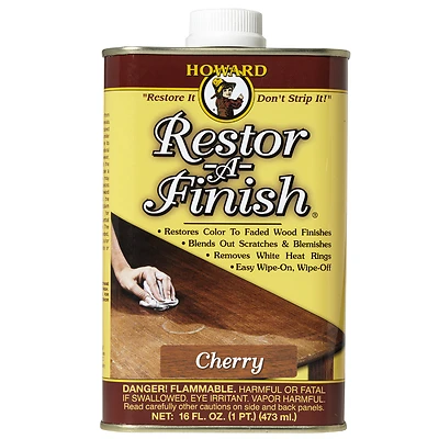 Howard RF9016 Restor-A-Finish Wood Restorer, Cherry, 16 oz.