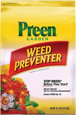Preen 2164256 Garden Weed Preventer Plus Plant Food, 31.3 Lbs.