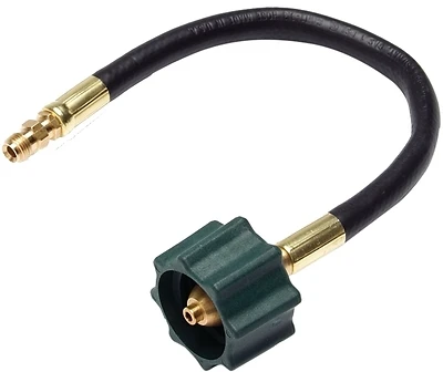 Mr. Heater Hose Assembly, 12 In., 1/4 In. Flare X 3/8 In. Acme Nut