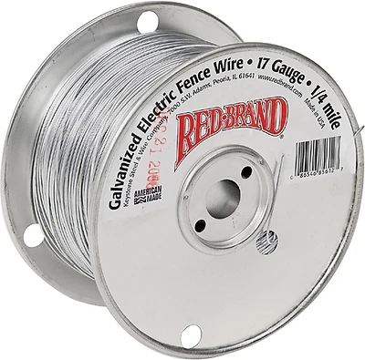 Electric Smooth Fence Wire, .25-Mile, 17-Ga.
