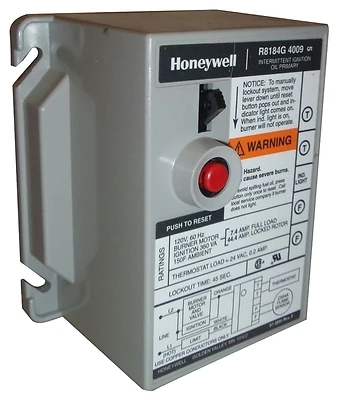 Honeywell R8184G4009 Oil Burner Control, 4 In. x 4 In.