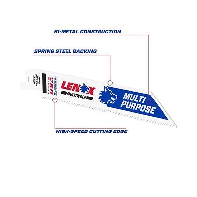 6-In. 10-TPI Bi-Metal Reciprocating Saw Blade