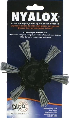 Dico 541-776-4 Nyalox Flap Wheel Brush, 4 In., Extra Coarse, 1/4 In. Shank