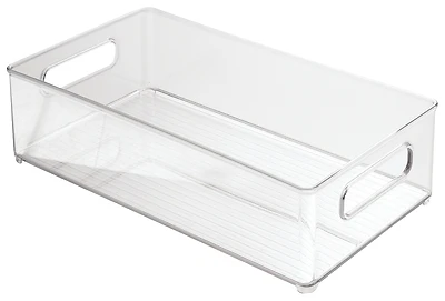 iDesign 70530 Refrigerator Bin, Clear, 14.5 x 8 x 4 In.