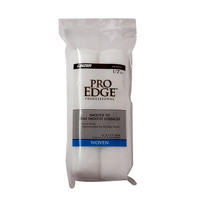 Pro Edge 6 In. W X 1/2 In. Mini Paint Roller Cover 2 Pk - Shed Resistant
