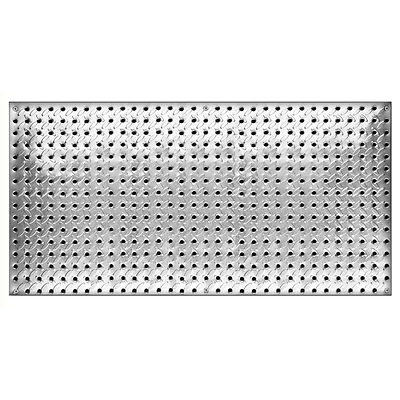 John Sterling 16 In. H X 32 In. W X 1/4 In. D Silver Steel Shelf Board