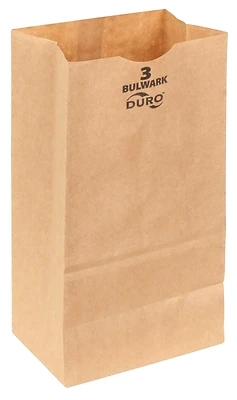 Duro Bag 71003 Heavy-duty Sos Grocery Bag, Kraft, 4-3/4" W X 8-9/16" L, 400 Pk