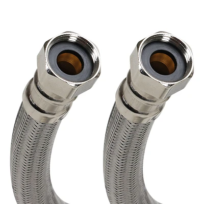 Fluidmaster B1H24 Water Heater Connector, 3/4 In. FIP, 24 In. Braided Stainless Steel