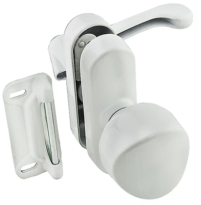 National Hardware N262-162 Universal Knob Latch, White, 1-3/4 In