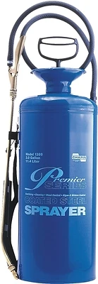 Chapin 1380 Tri-Poxy Steel Sprayer, 3 Gal Tank, Brass Wand