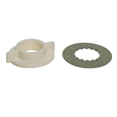 Universal Faucet Locknut With Rosette Washer, 1/2 In. Ips Connection